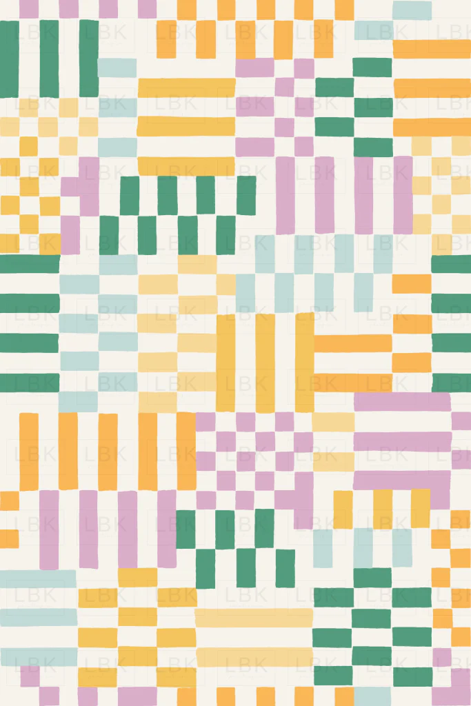 Checkery Checker in Emerald Green, Spearmint, Yellow