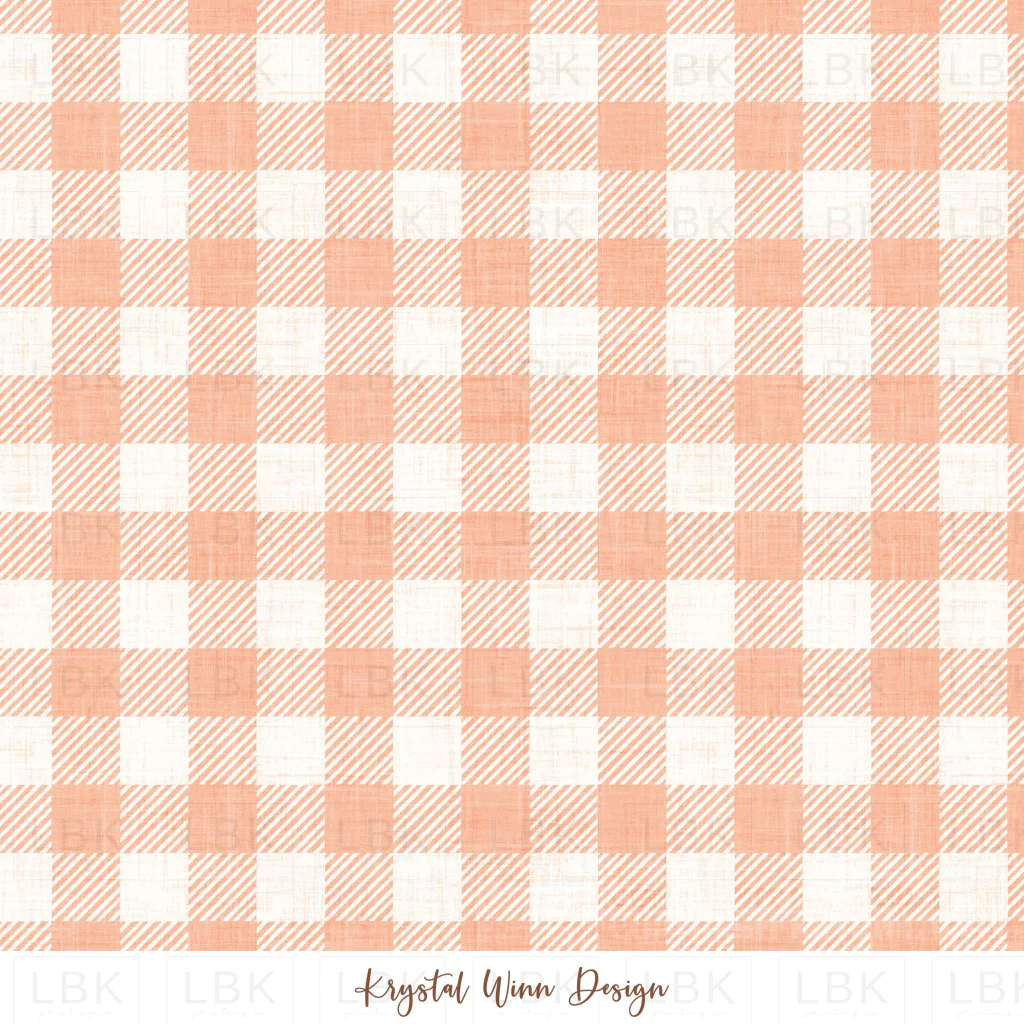 Alaska Flannel Plaid Peach
