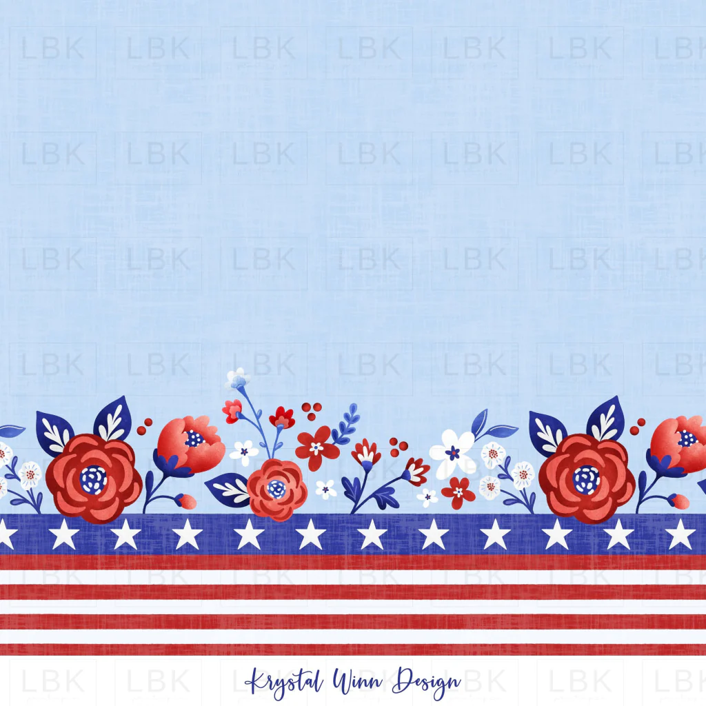All American Border Print