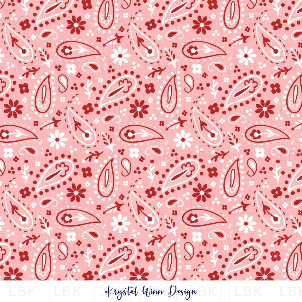 All American Cowboy Bandana Pink