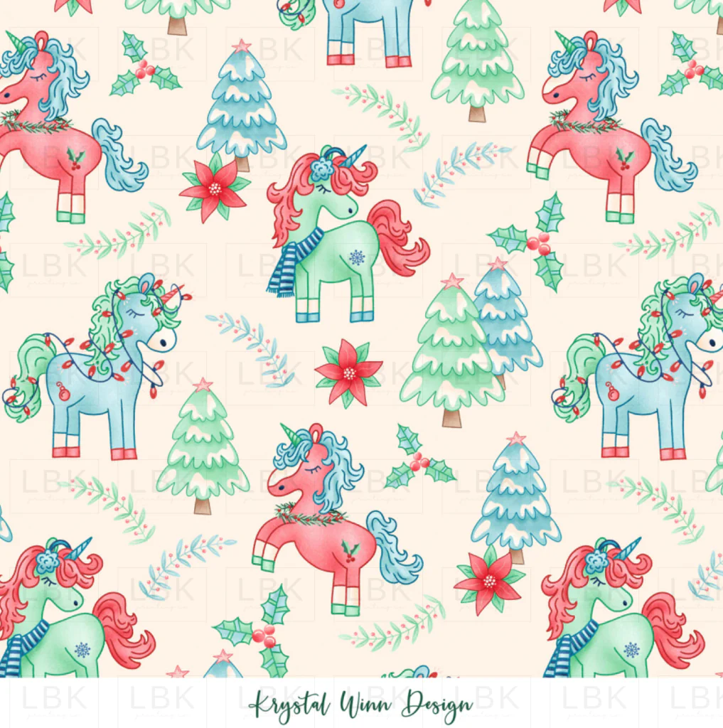 All I Want for Christmas Unicorns Cream