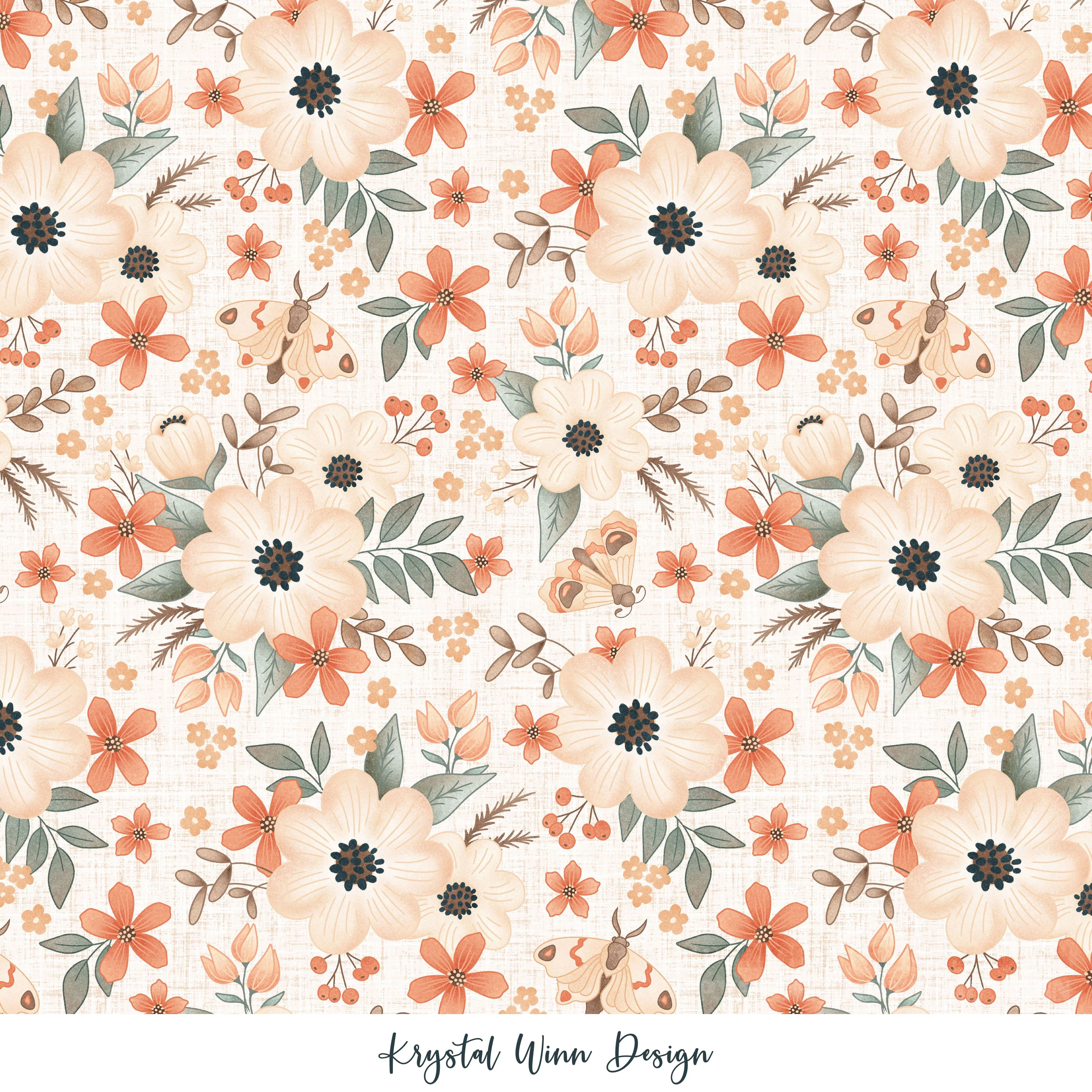 Apothecary Floral White