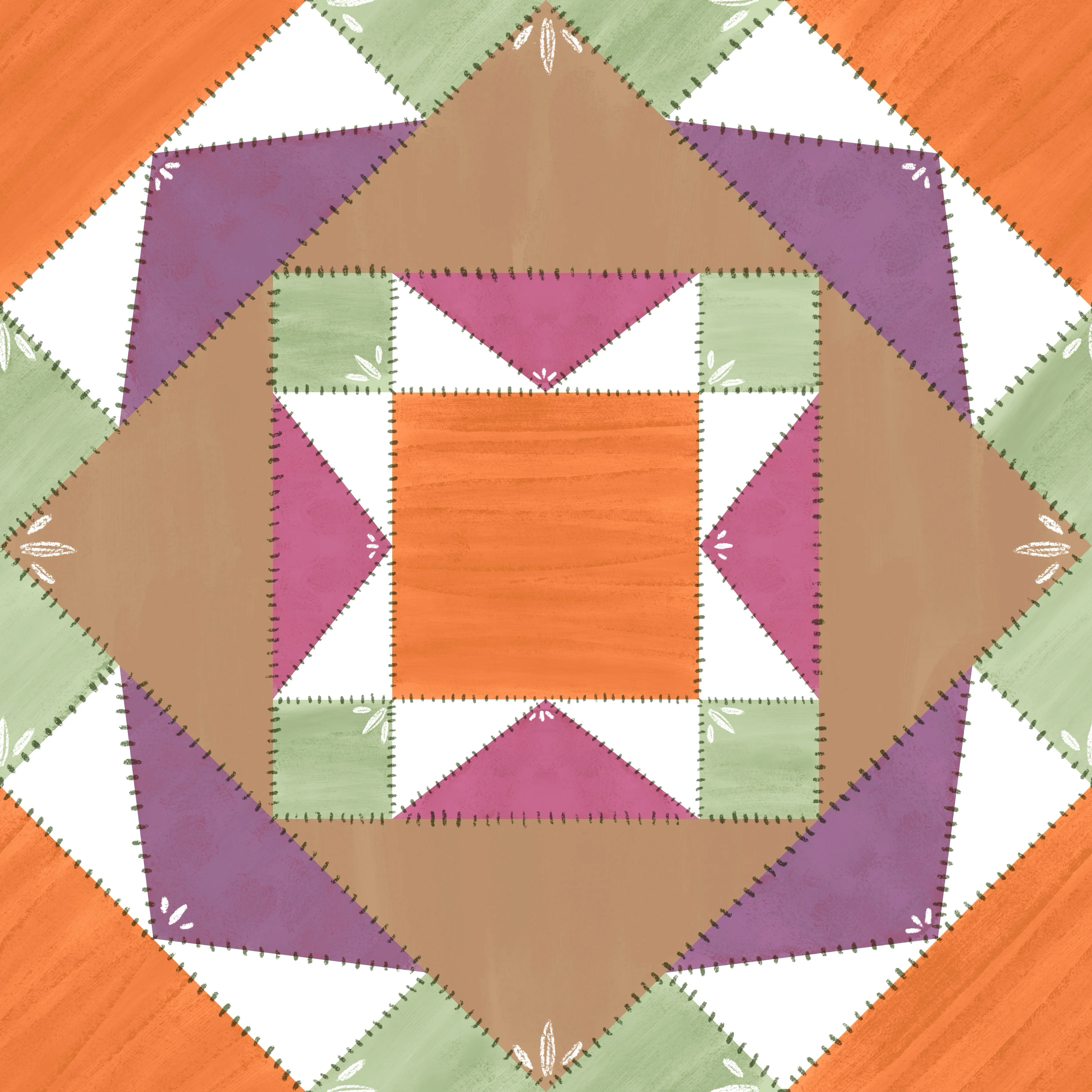 Barn quilt rustic jewel tone