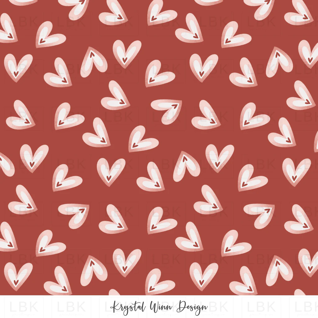 Bee Mine Tossed Hearts Red