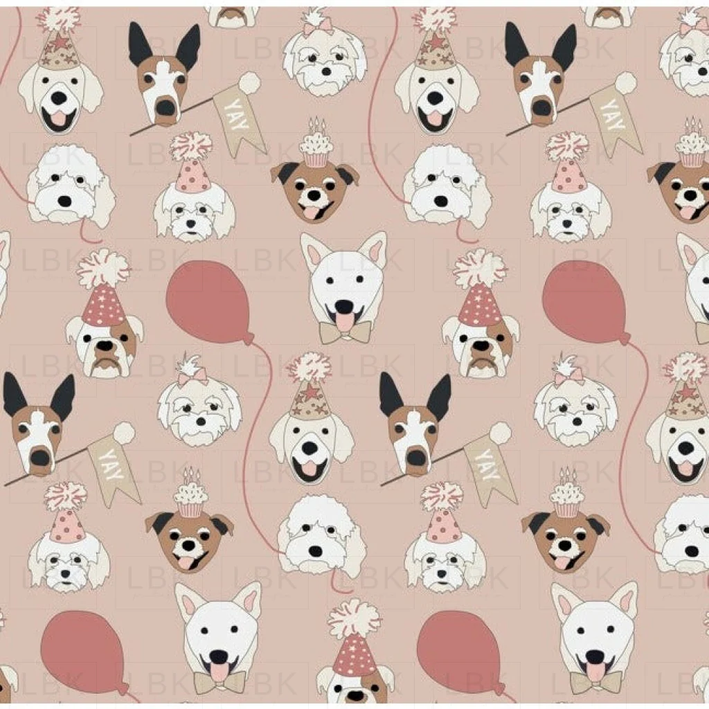 Birthday Pups Pink