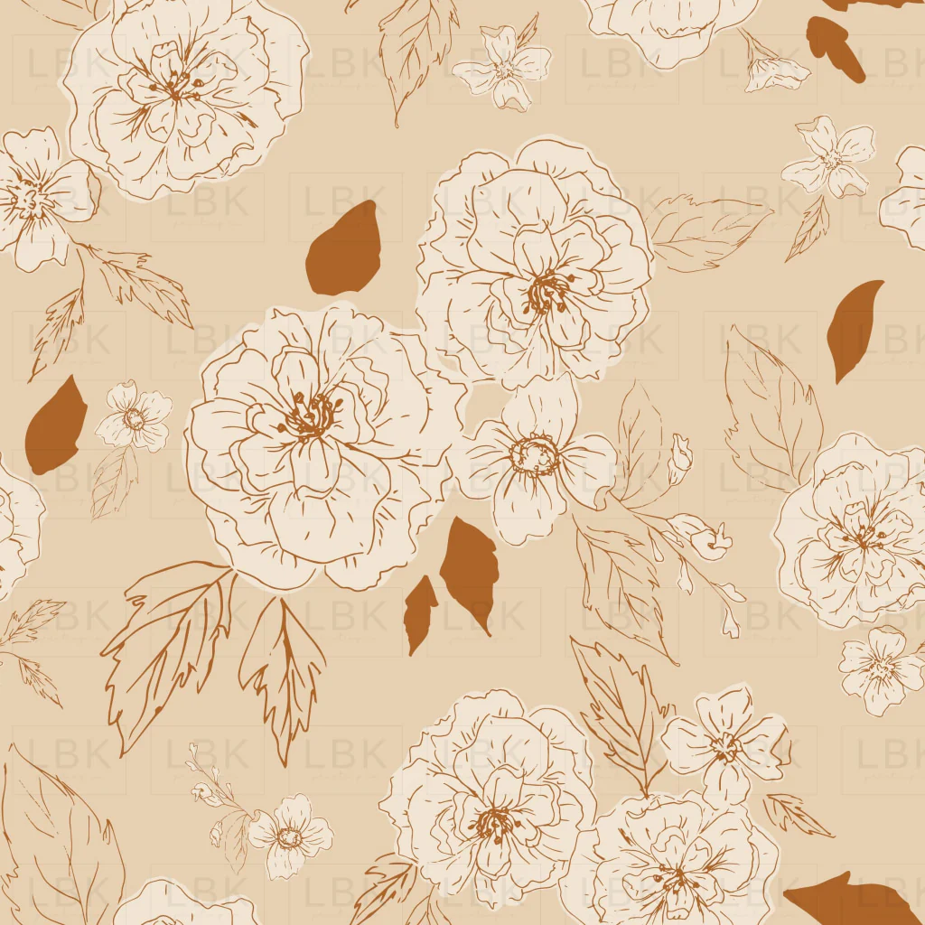 Bloom in Light Peach Biege