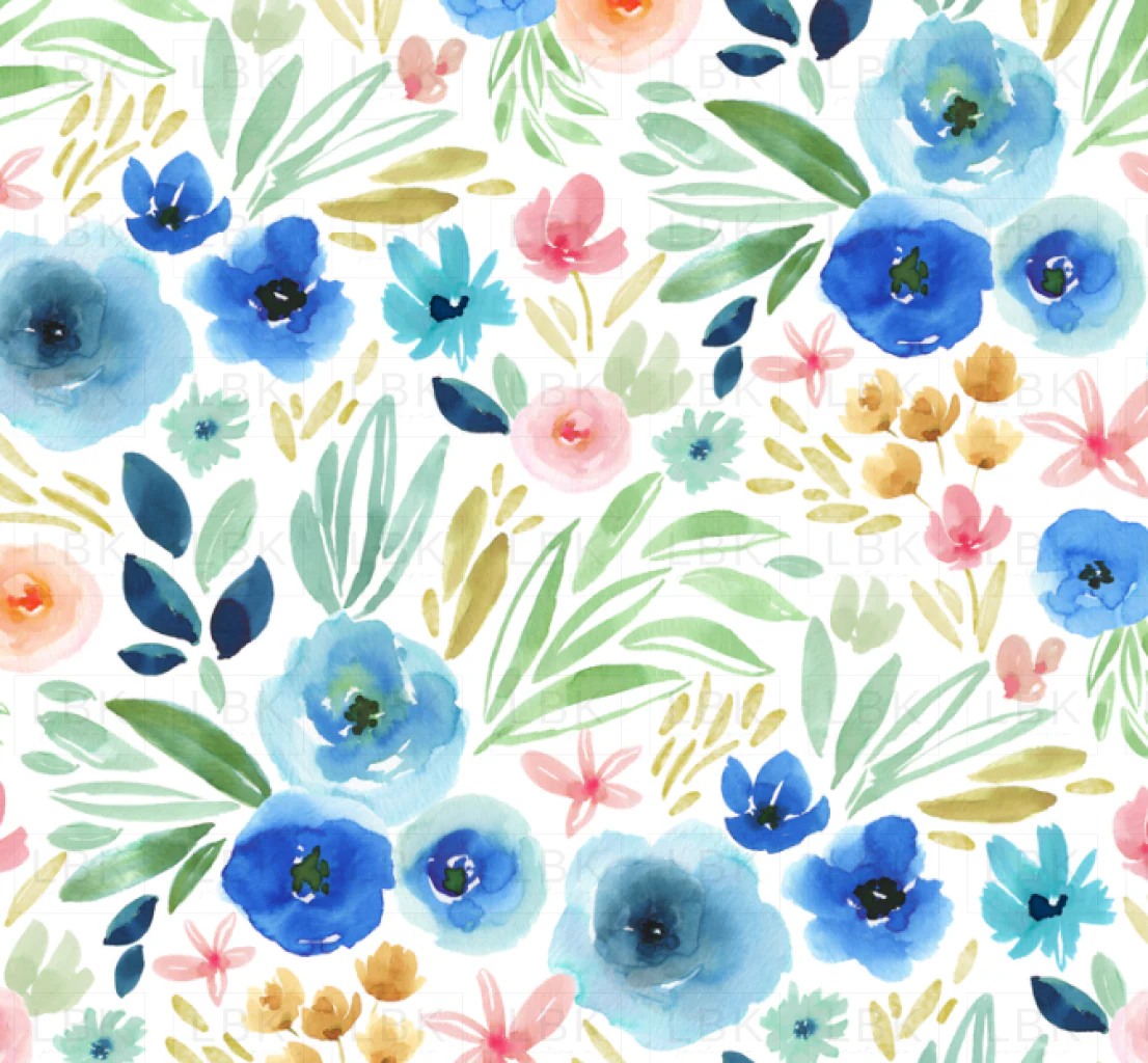 BLUE BLOOMS BRIGHT