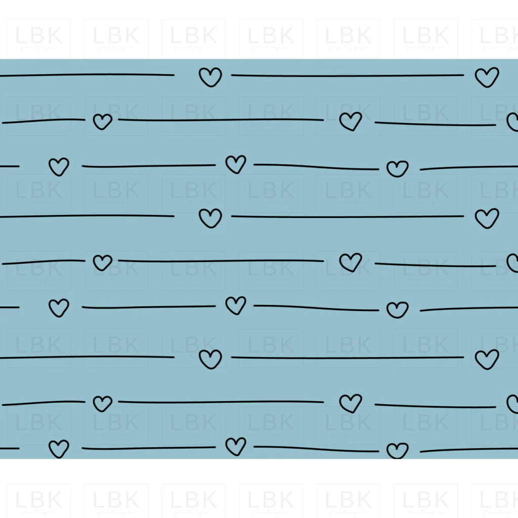 blue heart lines