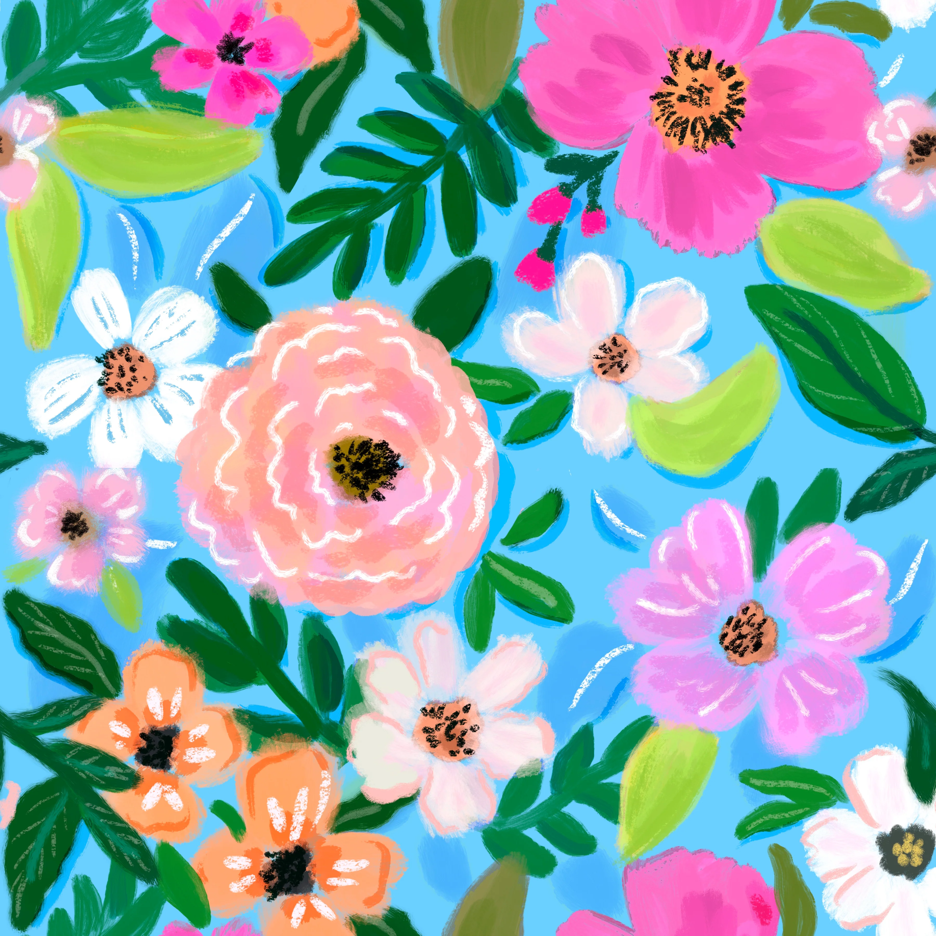Blue sky garden