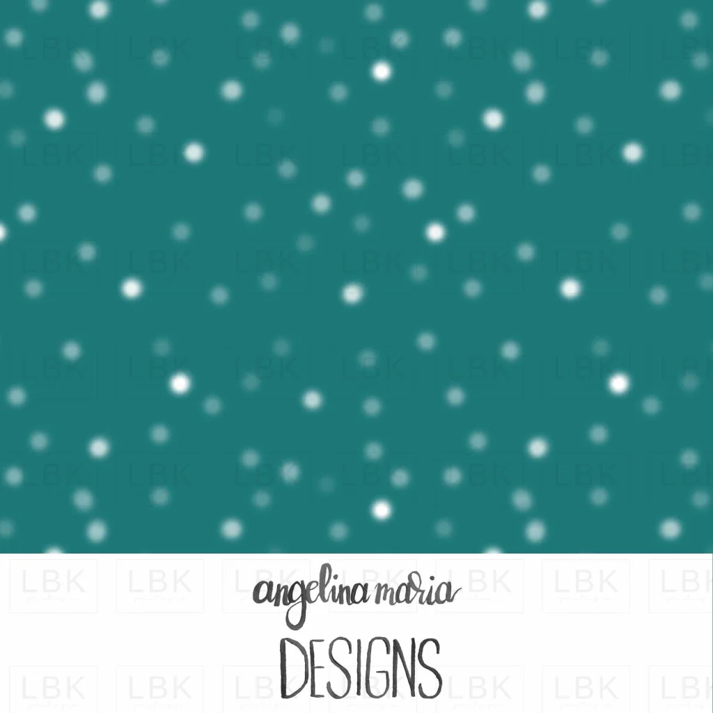 blurry polka dot on teal