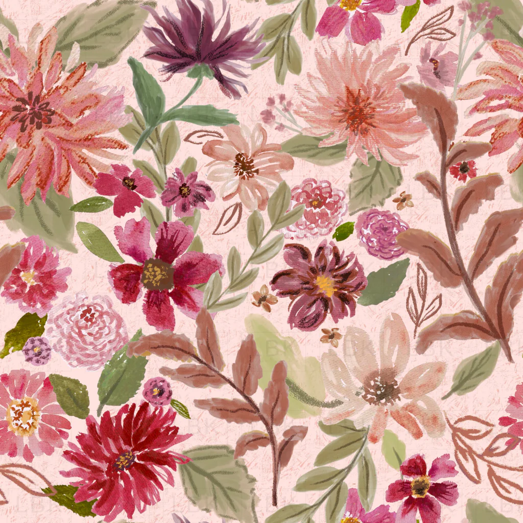 Boho blooms in boho rose