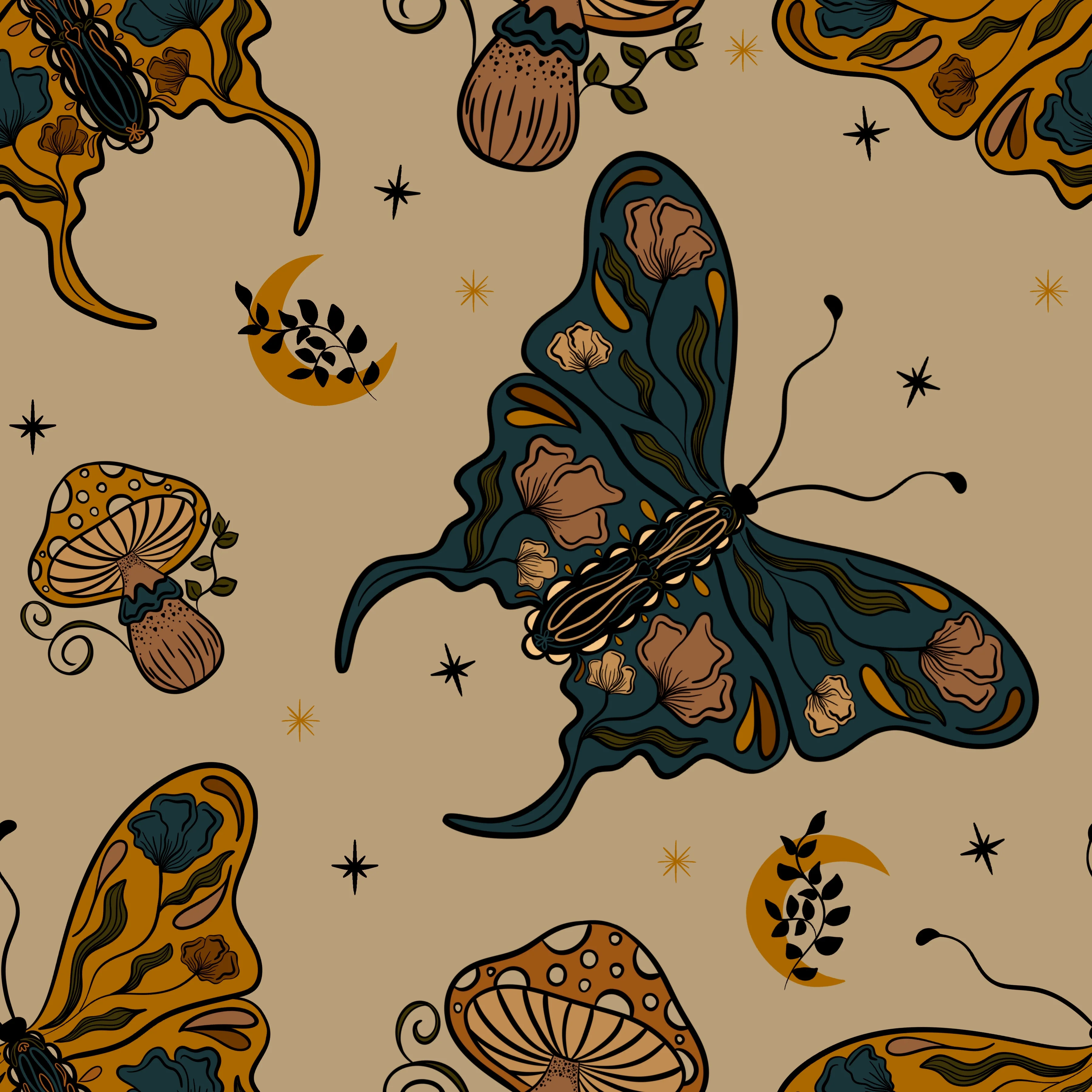 Boho fly teal