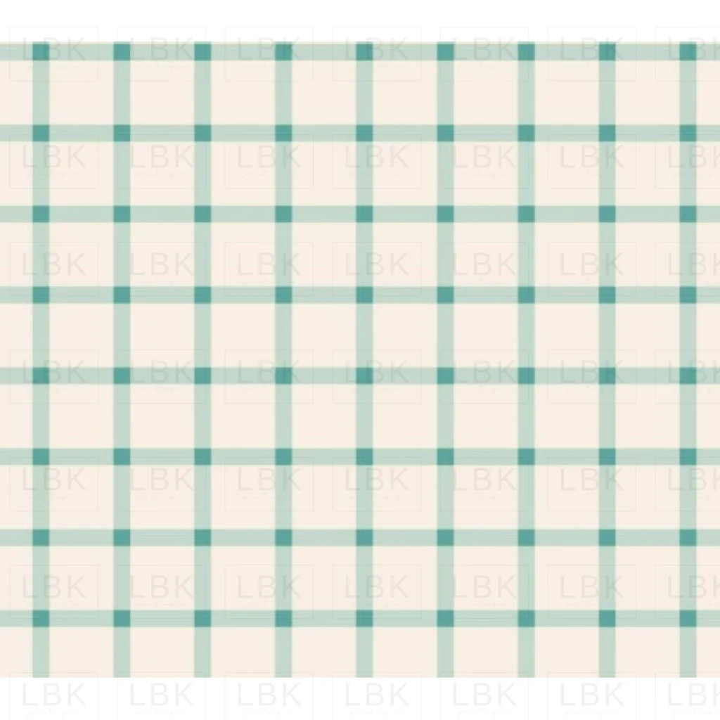 Boho Gingham in aqua