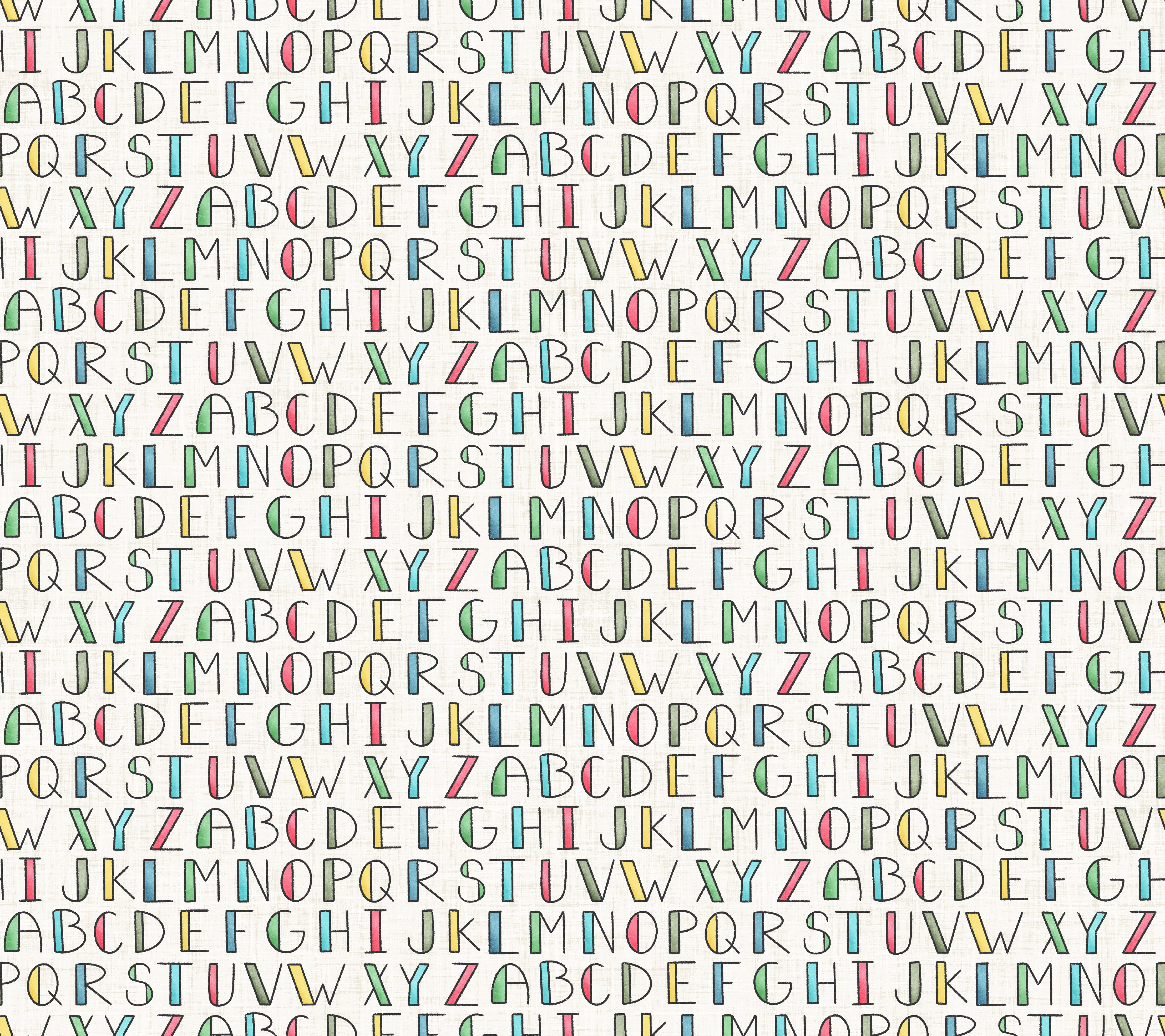 Book Worm Alphabet White