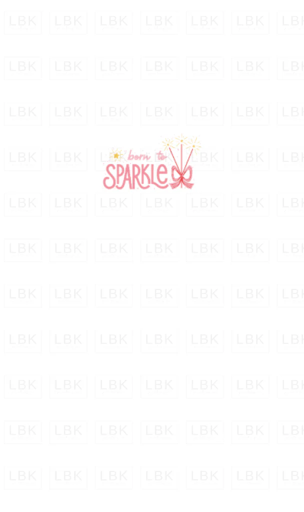 Born To Sparkle Panel Flamingo Pink