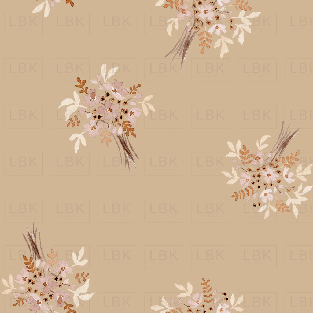 bouquet floral on caramel