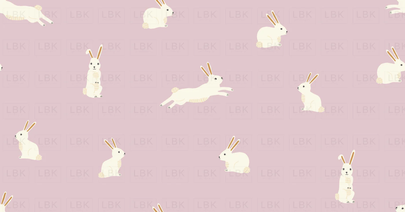 Bunny Rabbits on Pink