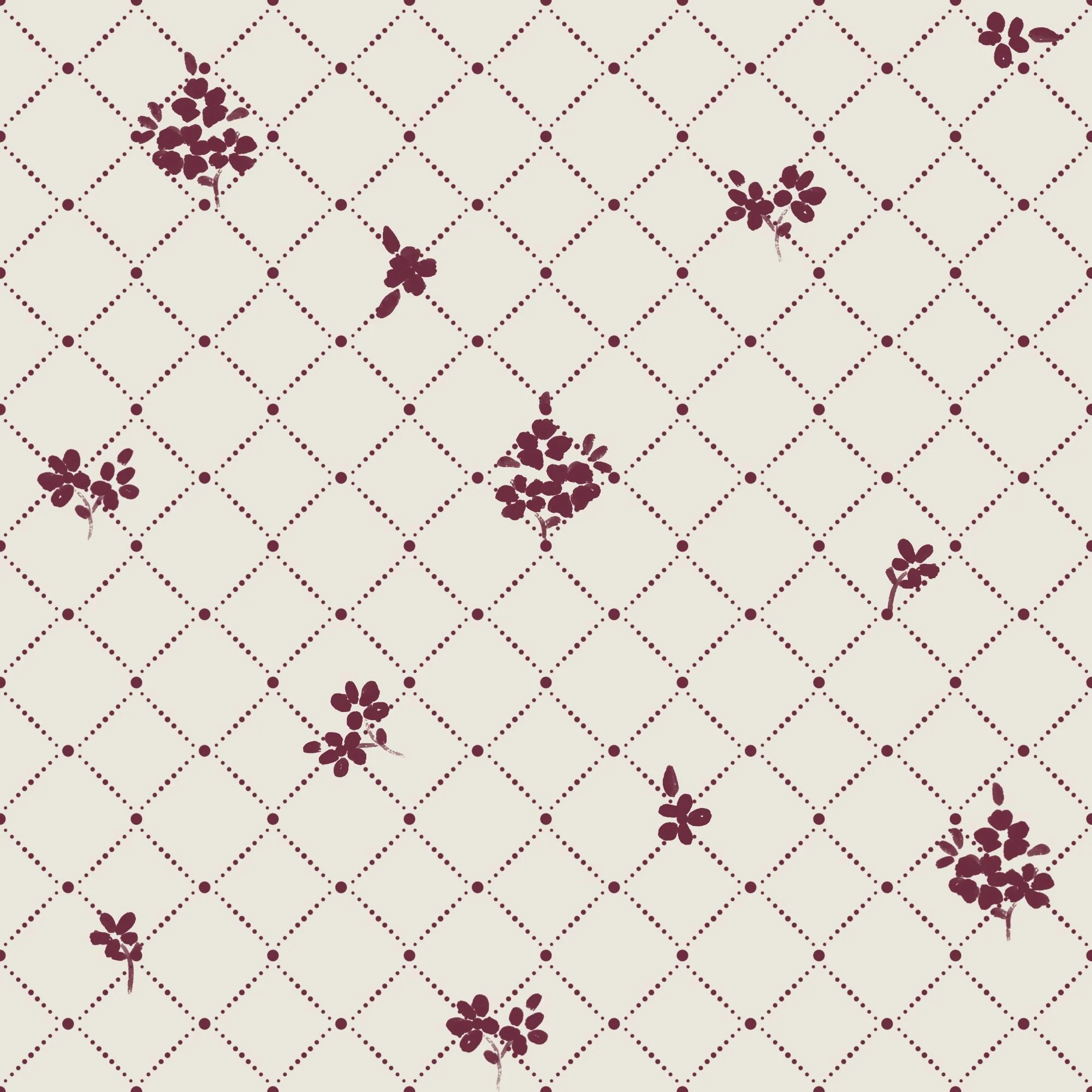 Burgundy Flowers 02
