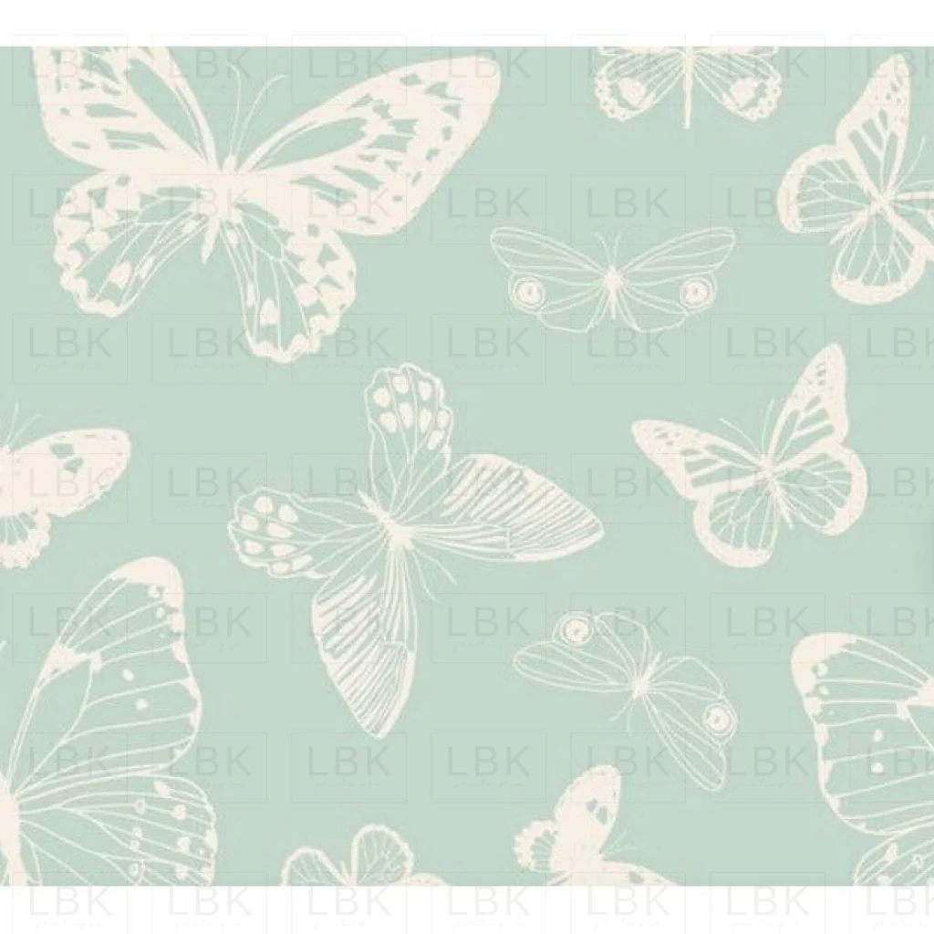 Butterflies in aqua