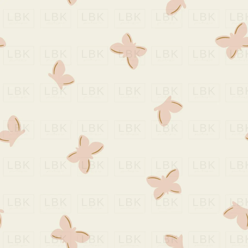 Butterfly Dream-Pastel Rose Tan on Cream