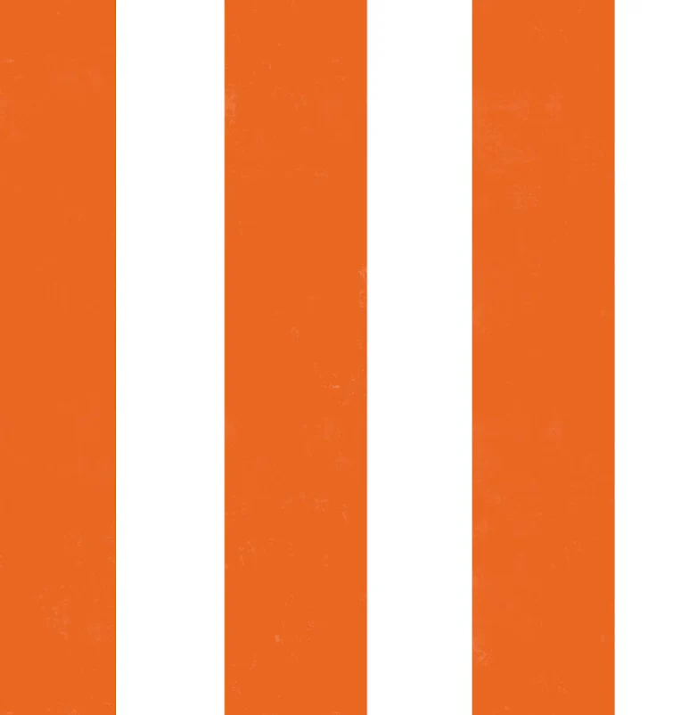 Cabana stripe orange white