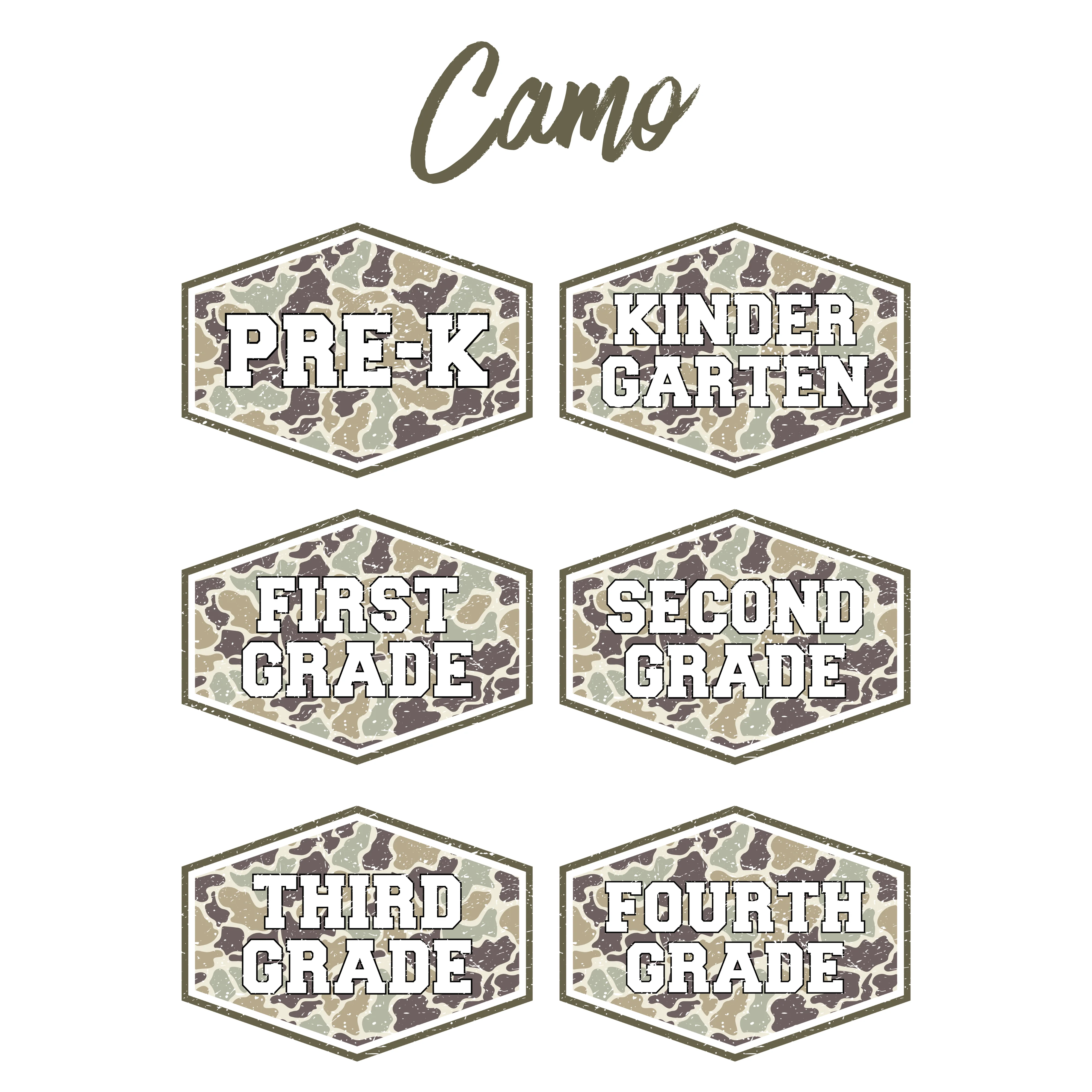 Camo Grades T-Shirt (no discount codes allowed) - Image 3