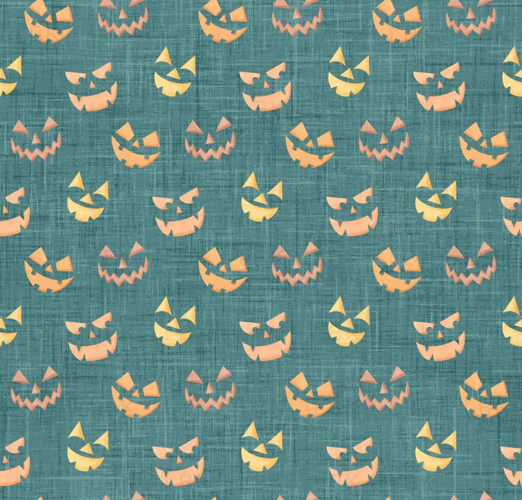 Candy Corn Harvest Faces Teal