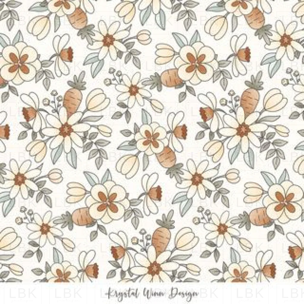 Carrot Farm Floral White