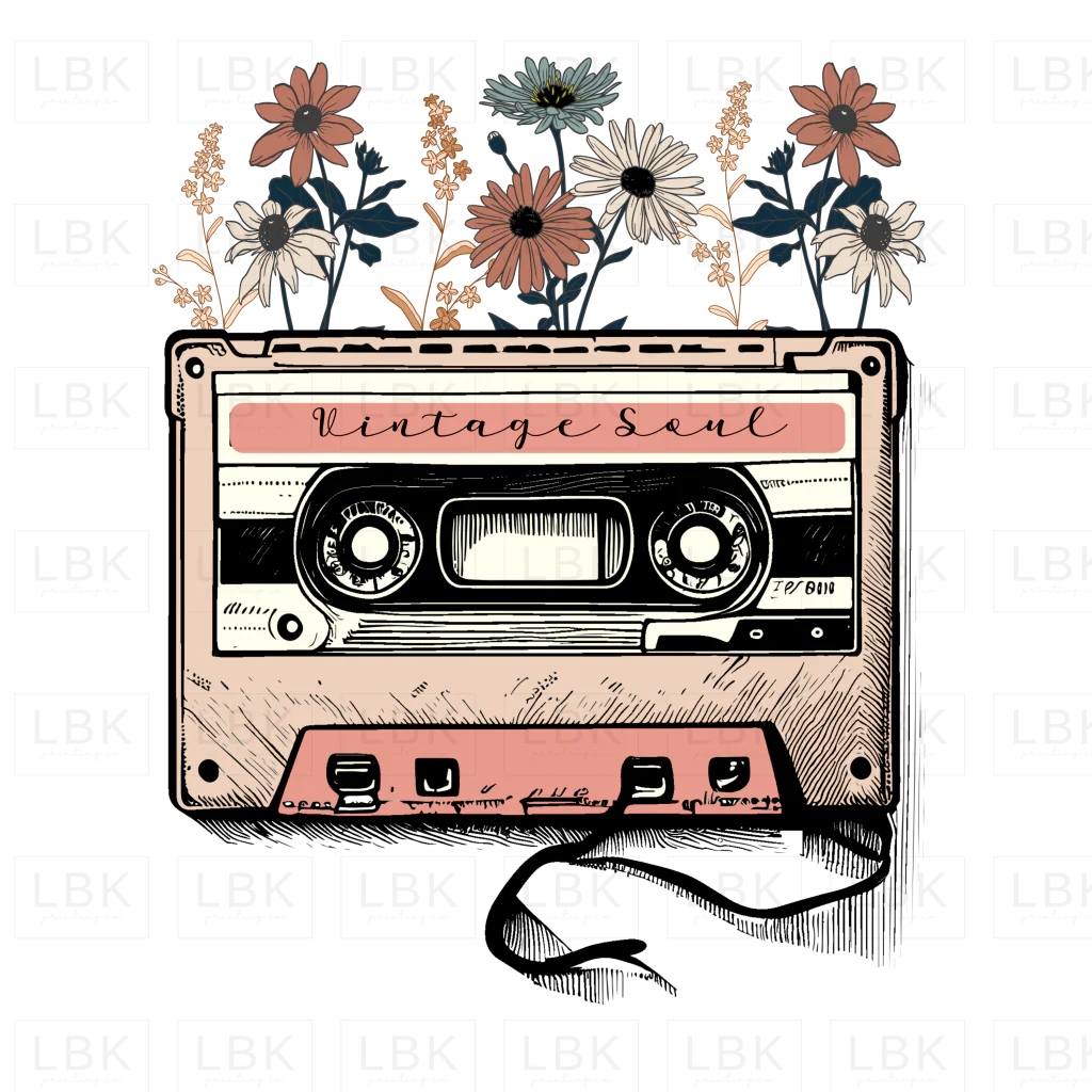Cassette - Flowers- DTF