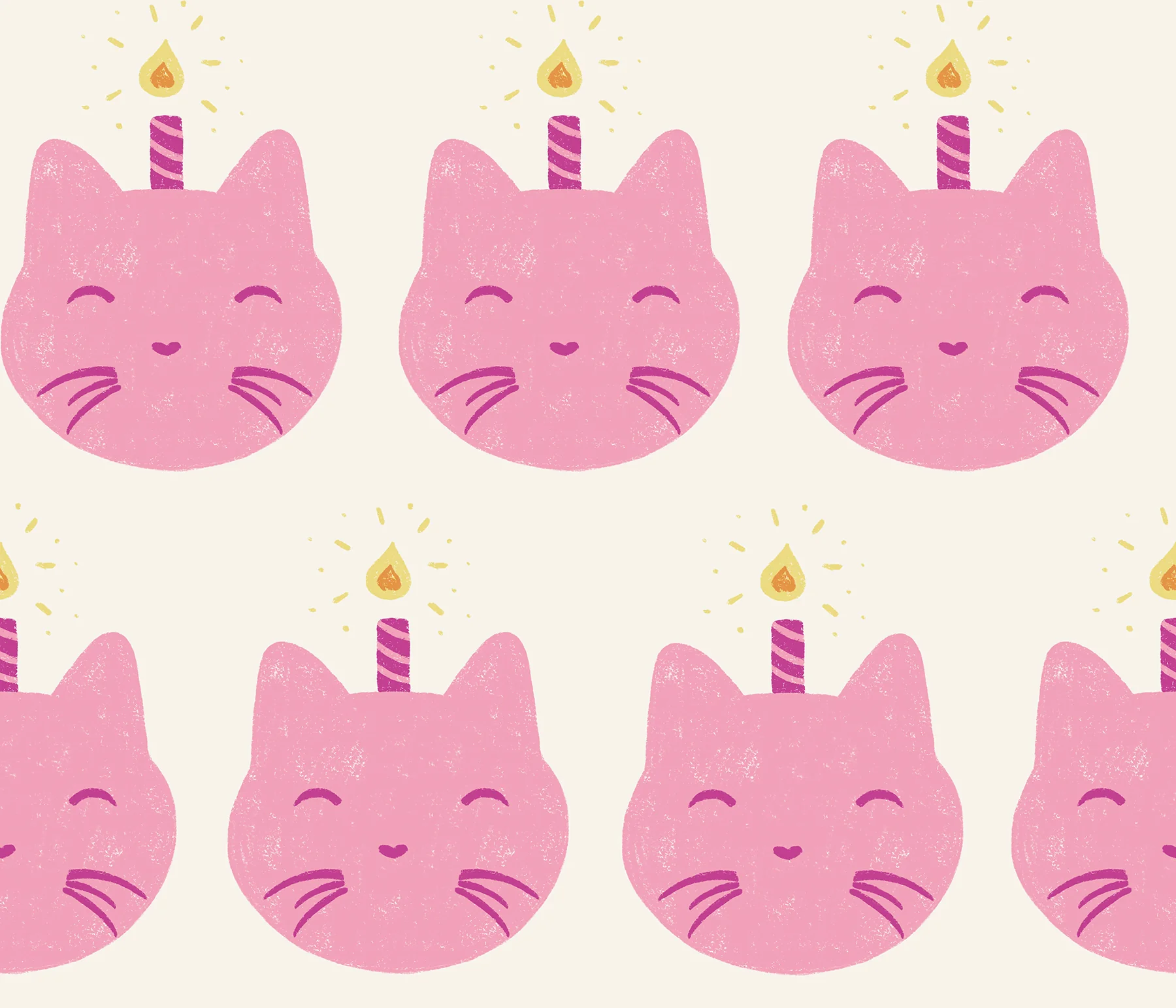 Cat Candles Prism Pink