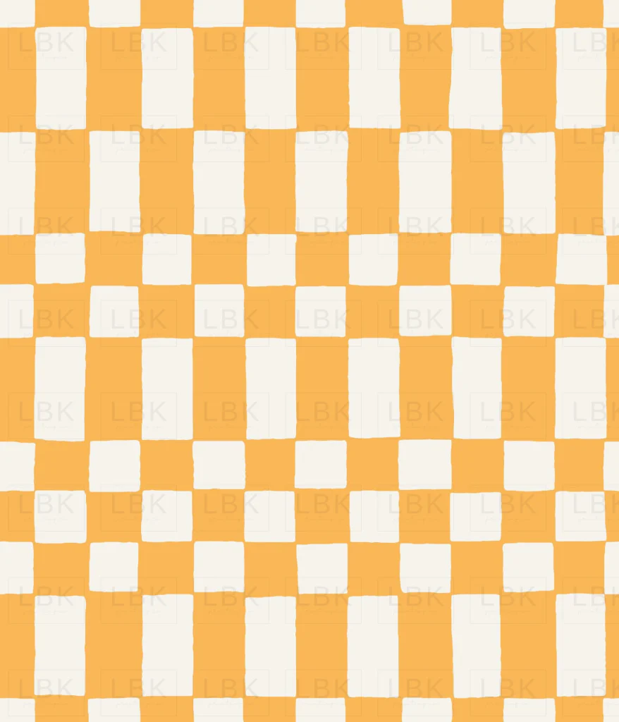 Checkerboard in Amber Yellow