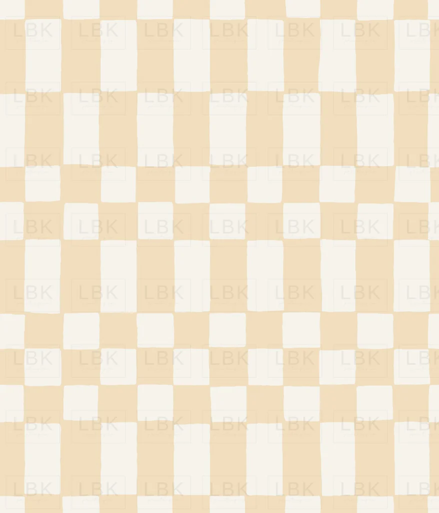 Checkerboard in Banana Cream