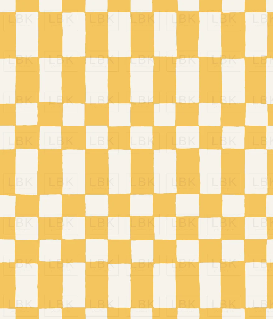 Checkerboard in Banana Yellow