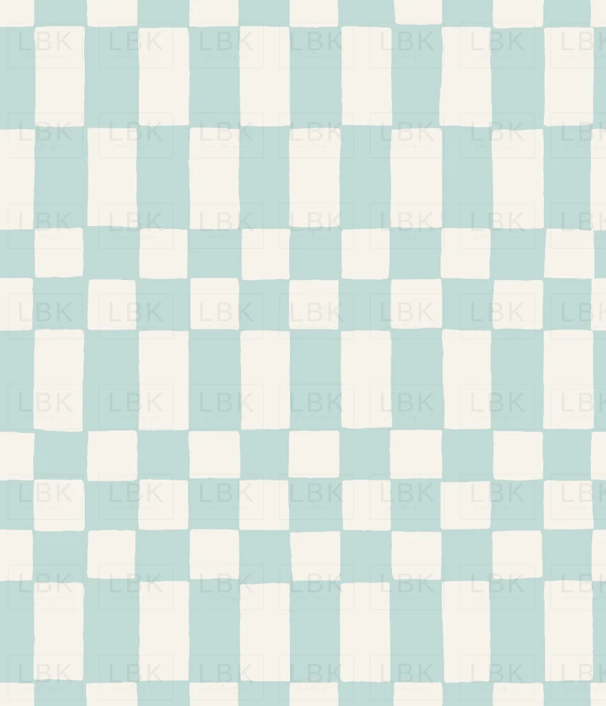 Checkerboard in Pastel Spearmint Green