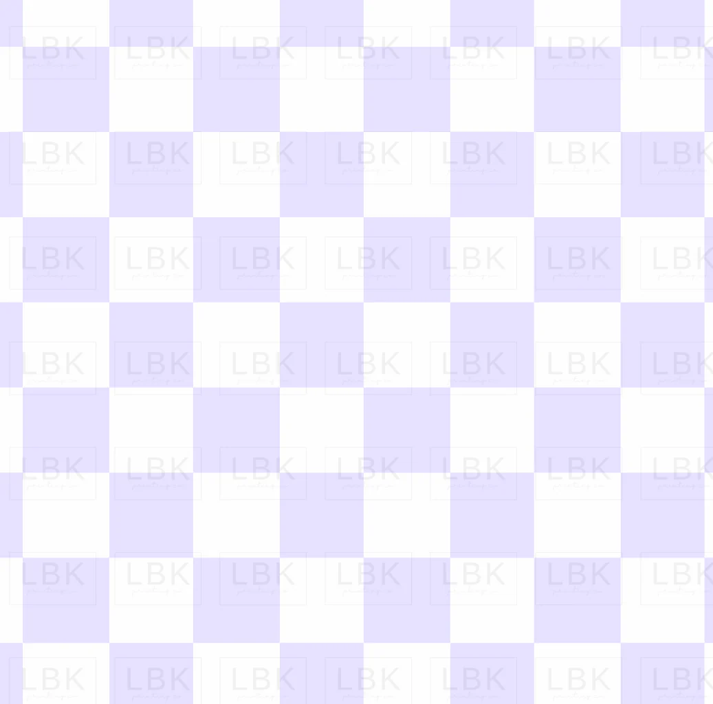 Checkered in periwinkle purple