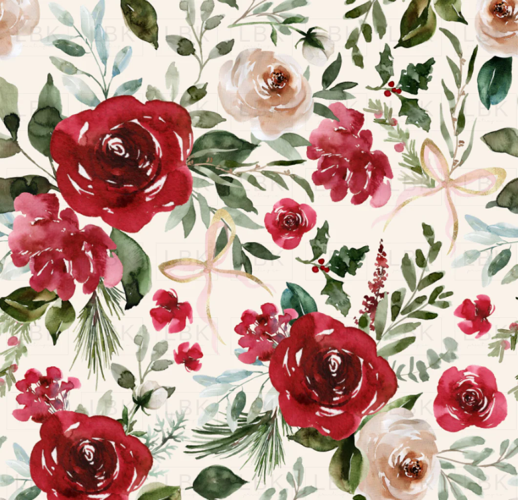Christmas Bloom Floral on Off-White