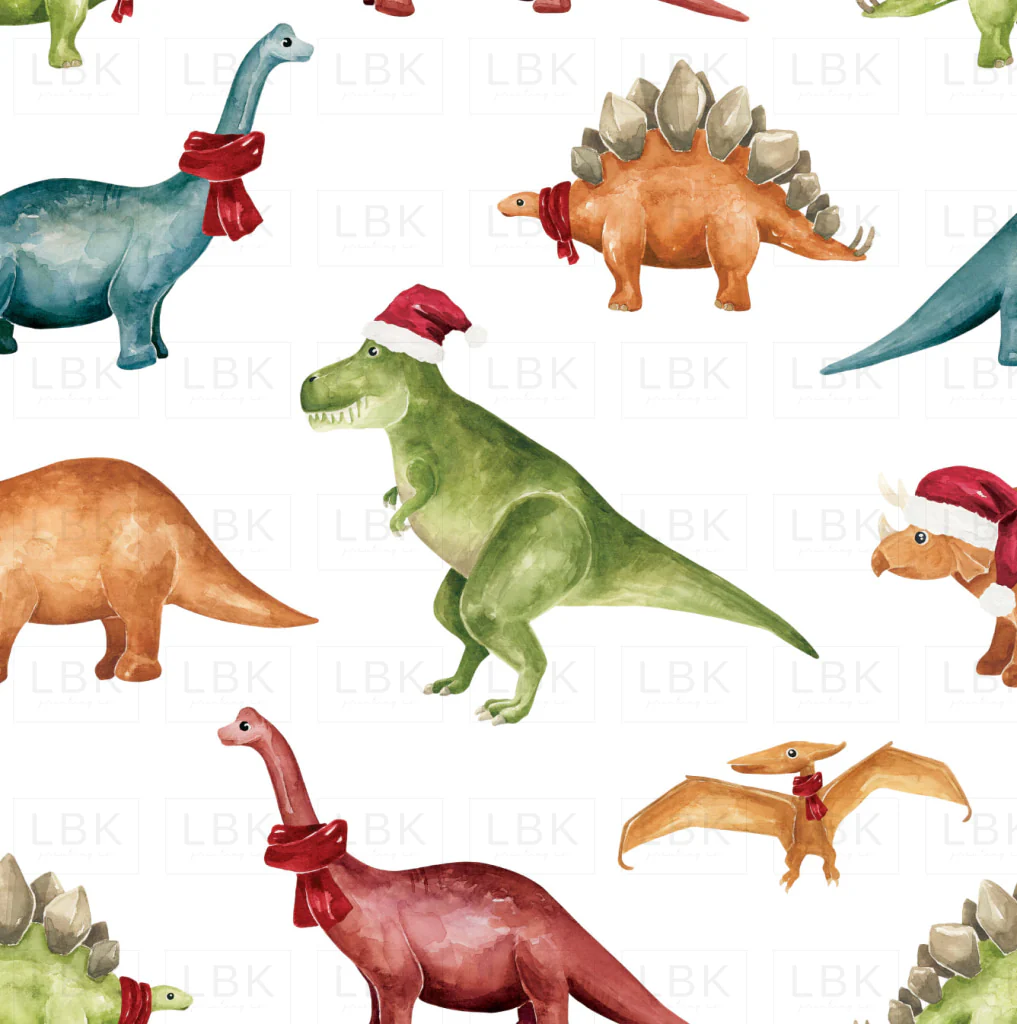 Christmas Dinos Multicolor