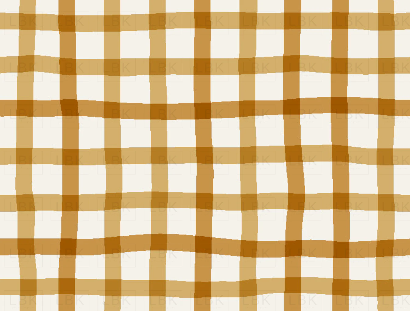 Christmas gold wobbly gingham