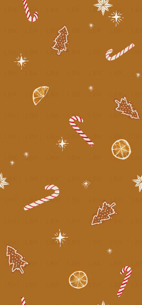 Christmas holiday treats gingerbread background