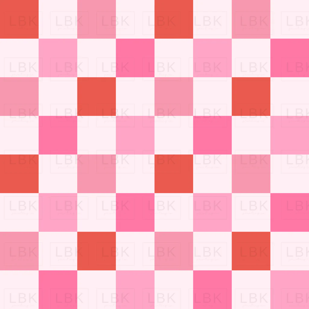 Christmas Pink Checkerboard