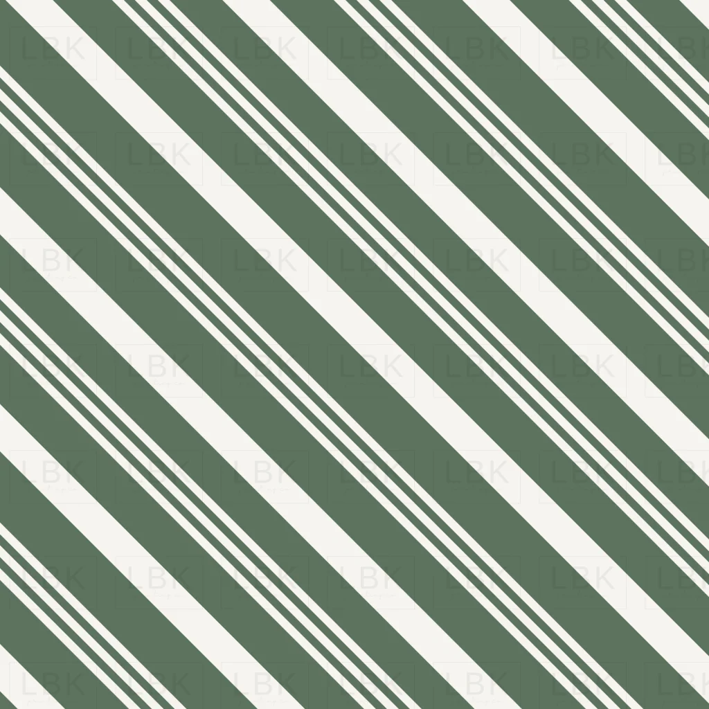 Classic Christmas Candy Cane Stripe Green