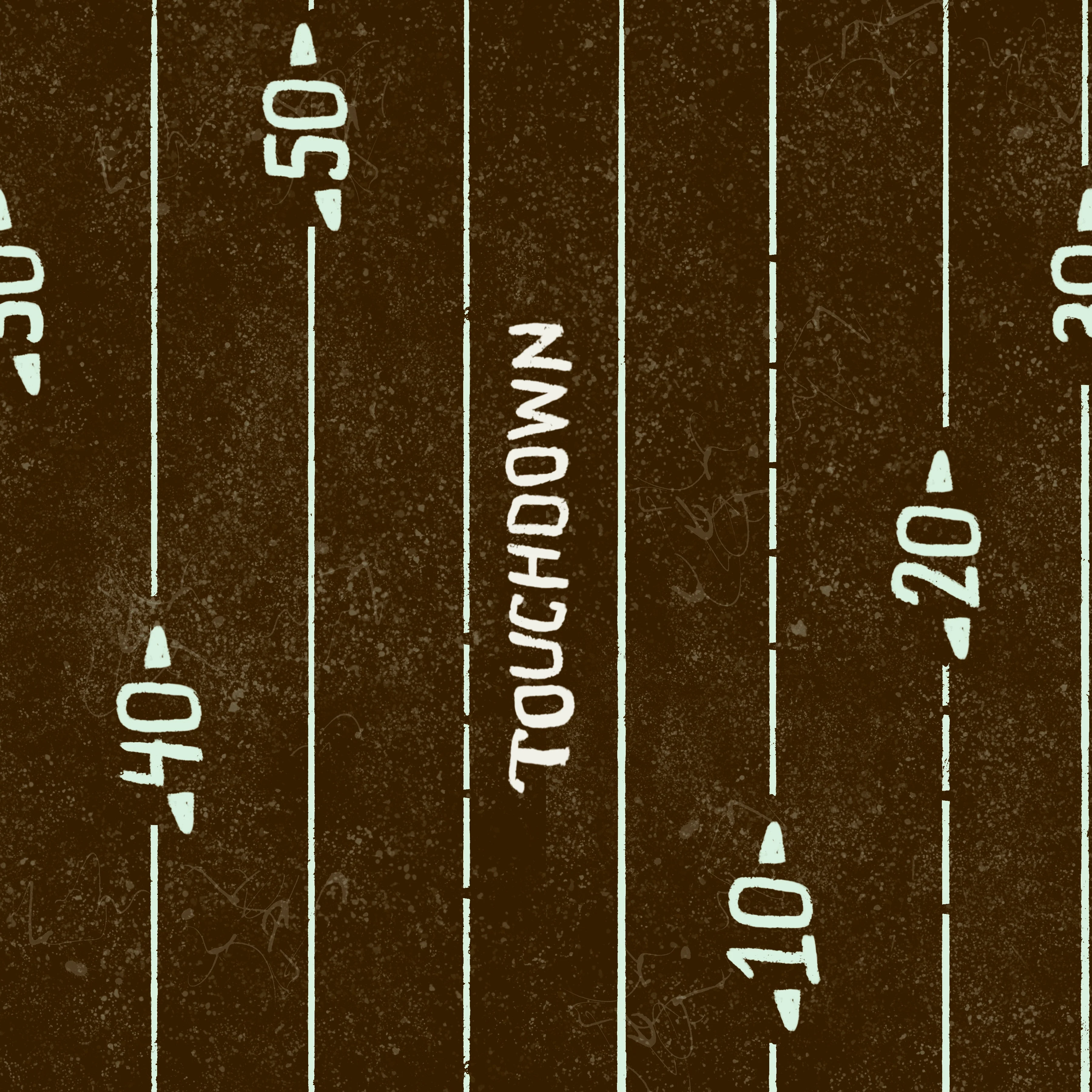 Cleveland brown touchdown stripes