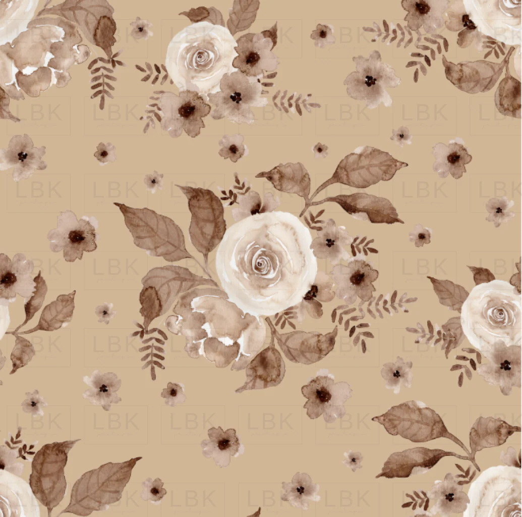 cocoa floral on caramel
