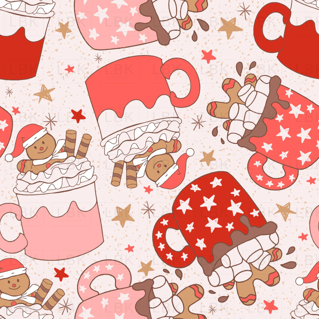 cookies mugs pattern