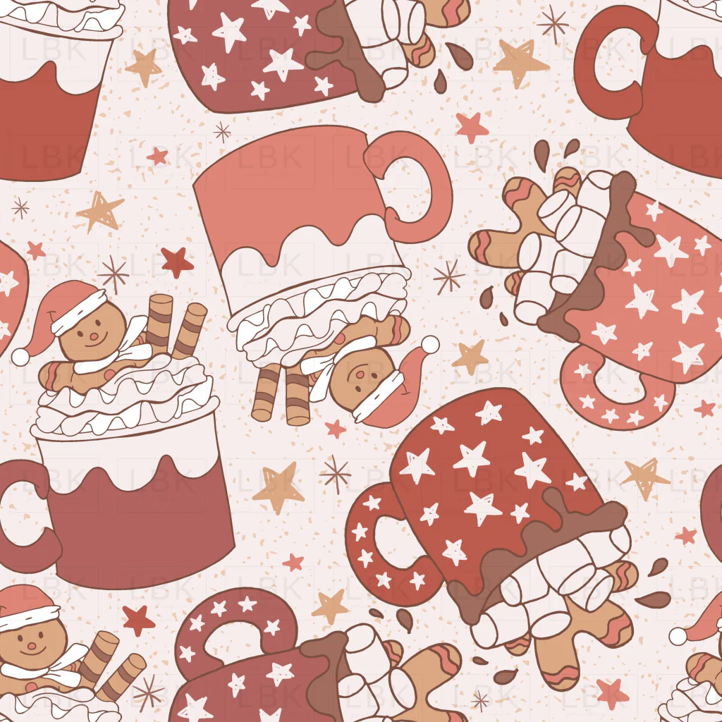 cookies mugs pattern boho