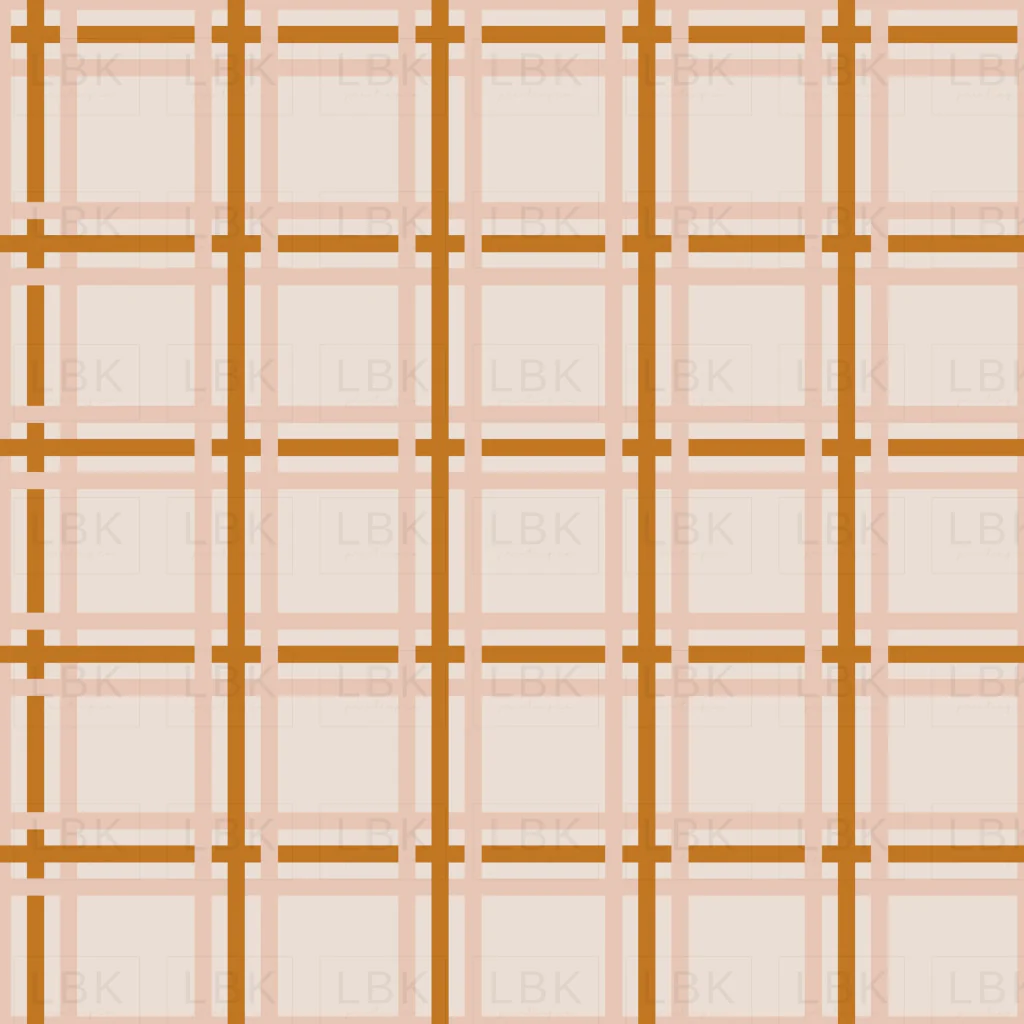 Light Pink Plaid with Mustard