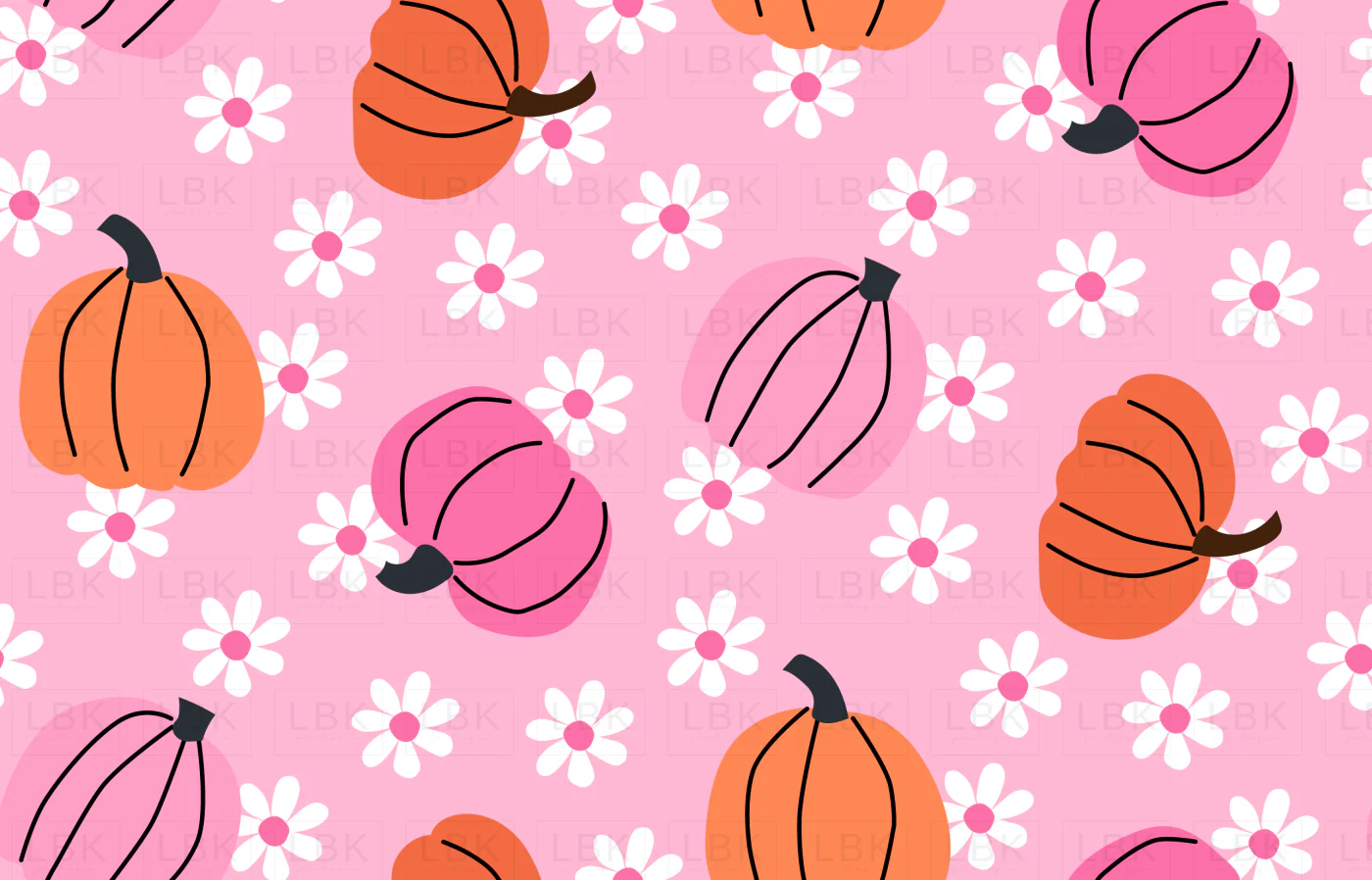 Pumpkins on pink