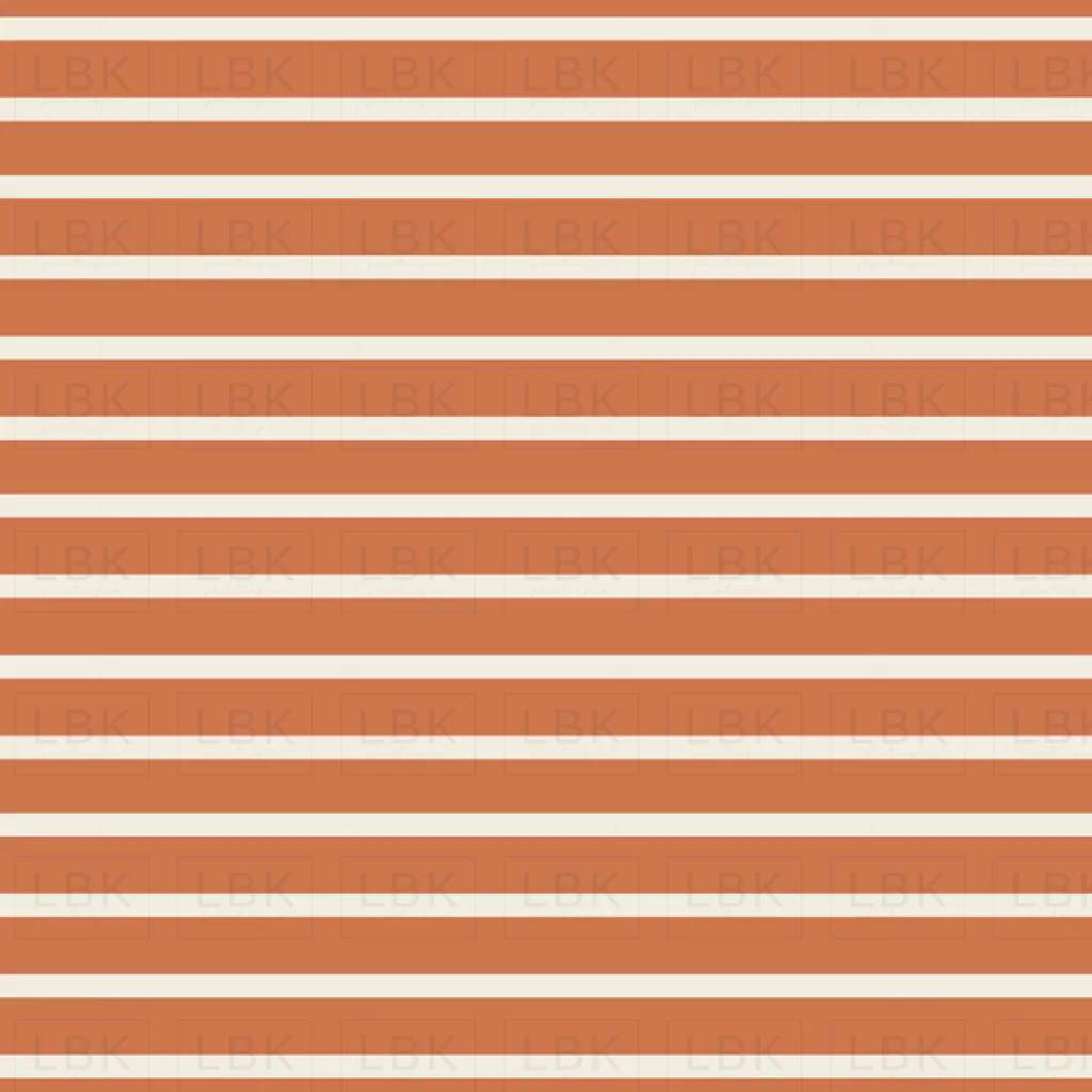 Coral Cream Stripes