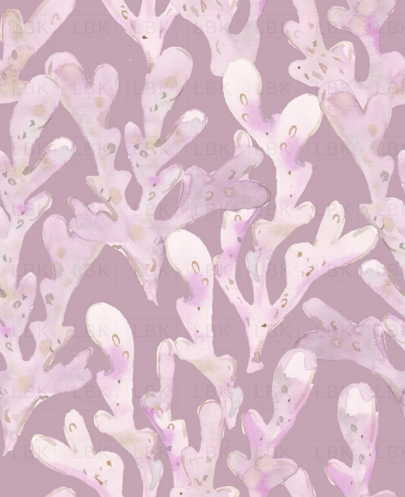 Coral on purple
