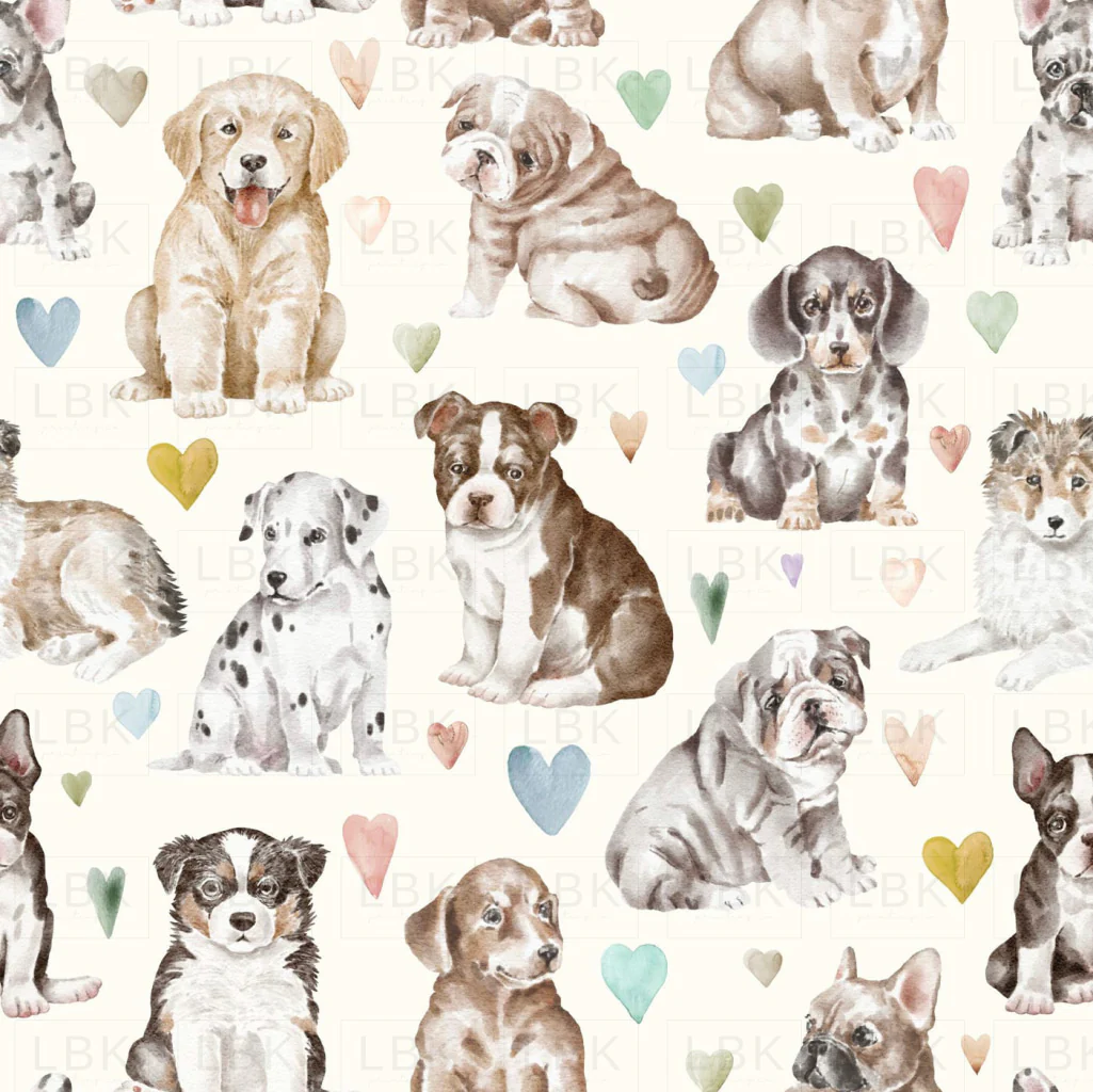 Cosmic Love Puppy Love on Bone Cream